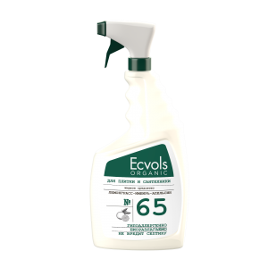 Жидкое средство для чистки сантехники и плитки Ecvols №65 с маслами (лемонграсс-имбирь-ап-н), 750 мл